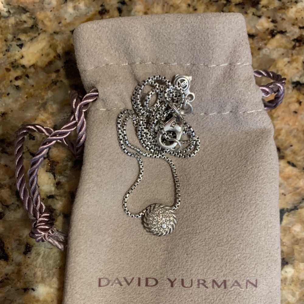 David Yurman Châtelaine Pavè Necklace Pendant